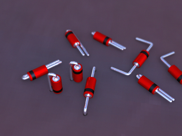 DO-35二极管封装，垂直和水平版本